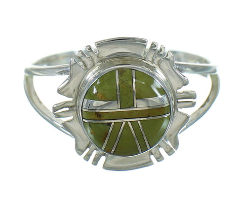 Turquoise Southwest Silver Ring Size 5 WX80255